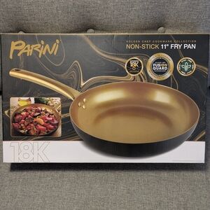 🆕Parini 11" Non-Stick Fry Pan Frying Pan 18k Gold NIB